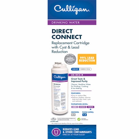 Culligan Culligan Direct Connect Under Sink Water Filtration System For Culligan US-DC-3